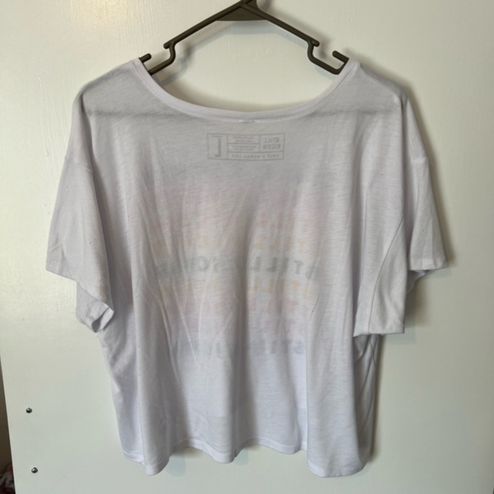 Still Kickin’ Large Soft Boxy Crop Tee with Rainbow Print - Picture 6 of 8